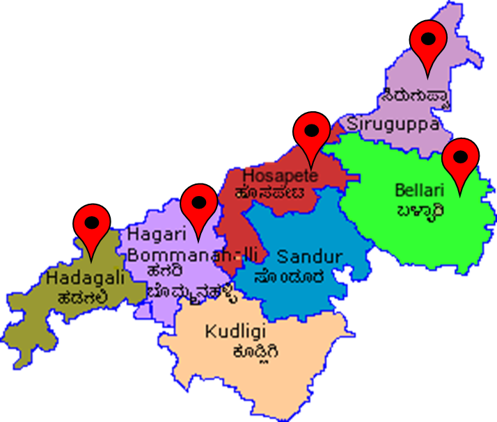 Bellary District Map